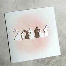 1 件兔形碳鋼切割模具,適用於 Diy 剪貼簿、卡片製作、相簿裝飾等。 - 七隻兔子 - 查看 4