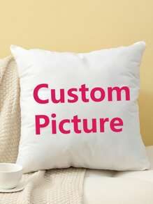 1pc Custom Photo Pillowcase For Home Decoration, Valentine's Day, Christmas, Breathable, Washable, Soft, Comfortable, Gift For Family, Pets, Mother's Day, Father's Day, Graduation, Wedding, Baby Shower Gift, Personalized Gift, Thoughtful Gift - Multicolor - View 9