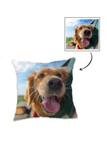 1pc Custom Photo Pillowcase For Home Decoration, Valentine's Day, Christmas, Breathable, Washable, Soft, Comfortable, Gift For Family, Pets, Mother's Day, Father's Day, Graduation, Wedding, Baby Shower Gift, Personalized Gift, Thoughtful Gift - Multicolor - View 7