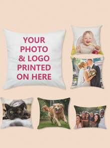 1pc Custom Photo Pillowcase For Home Decoration, Valentine's Day, Christmas, Breathable, Washable, Soft, Comfortable, Gift For Family, Pets, Mother's Day, Father's Day, Graduation, Wedding, Baby Shower Gift, Personalized Gift, Thoughtful Gift - Multicolor - View 8