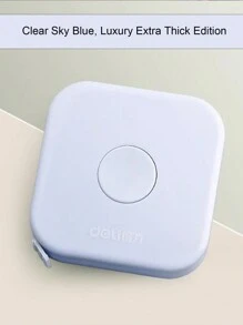 1pc Deli Mini Retractable Tape Measure Accurate Measuring Tool For Body Measurements Including Chest, Waist, Hip And Height - Blue - View 3