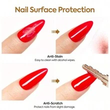 UMIK 凝膠指甲油底漆,7.5 毫升免擦拭霧面和閃亮透明面漆,持久高光澤和啞光效果在家 Diy - 無色 - 查看 6