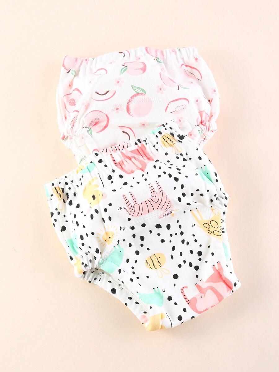 2pcs/Set Korean Version Baby Potty Training Pants + Diaper Insert