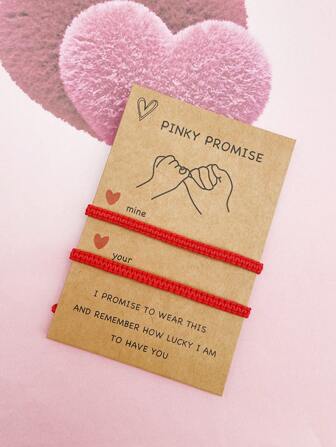 1 Set Chinese Style Handmade Braided Red Couple Bracelets, Valentine's Day Gift, Adjustable For Boyfriend And Girlfriend Valentines,Mom,Mother,Mother's Day,Gift