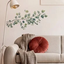 1 pieza Rama de árbol fresca y pegatina de hoja para pared, pegatina, vinilo para decoración del hogar, artículo de decoración primaveral para refrescar su hogar, pegatinas de decoración de ramas