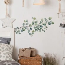 1 pieza Rama de árbol fresca y pegatina de hoja para pared, pegatina, vinilo para decoración del hogar, artículo de decoración primaveral para refrescar su hogar, pegatinas de decoración de ramas