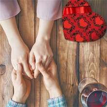 10pcs 25*25cm/9.8*9.8in Valentine's Day Themed Square Patchwork Fabric With Arrow, Heart And Love Pattern For Diy Sewing Crafts Projects - Multicolor - View 6