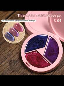 annies 15ml/1入組全息貓眼磁性凝膠指甲油,閃粉光療可浸泡uv / Led固體貓眼凝膠指甲藝術,3種顏色(不含磁鐵） - 彩色 - 查看 2