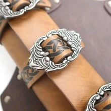 Medieval Knight Pu Leather Viking Sword Sheath For Renaissance Period, Cosplay/ Antique Accessory - Brown - View 3