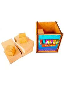 Desafio ENCAIXE SE FOR CAPAZ em Madeira Quebra cabeça infantil educativo pedagógico - Multicolorido - Visão 4