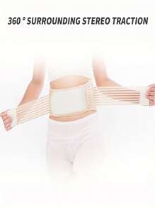 1pc Waist Training Belt Sweat Shaper For Women, Sports Belly Band For Running, Exercise, Fat Loss Shapewear Waist Trainer Corset - Apricot - View 3