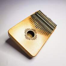 1pc Professional 17-Key Wooden Kalimba Thumb Piano Instrument, Already Tuned With Standard Pitch, Perfect Musical Gift For Family And Children - log color - View 1