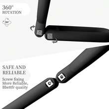 1pc 15x Magnification Portable Travel Makeup Mirror With Foldable Handle - Black - View 4