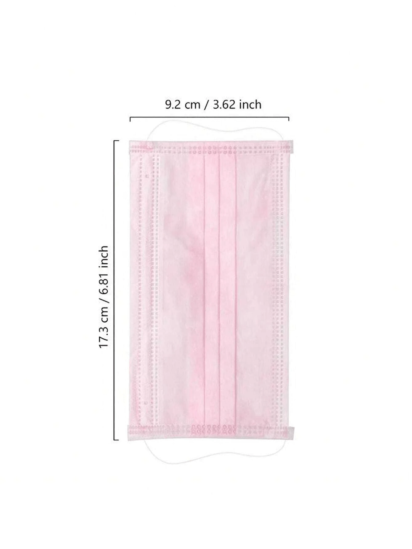 100/50 Pcs Pink Disposable Masks, Adult Masks, 3Layer Protective Masks