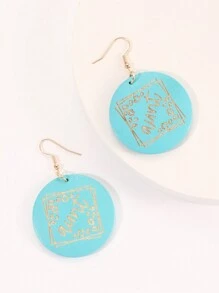 木盤刻有媽媽、娜娜、老師、阿姨、妻子、rn 吊墜耳環,送給母親、奶奶、阿姨、妻子和護士的禮物 - Earring - 查看 25