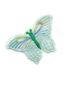 5入組衣服及服裝裝飾刺繡蝴蝶貼花,縫紉用品 - 粉色 - 查看 4