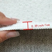 1pc Yellow Fish Shaped Soft Faux Cashmere Fabric Washable Anti-Slip Rug, For All Indoor Areas Such As Bathroom Door, In Front Of Bathtub And Shower Room, Easy To Clean - Yellow - View 3