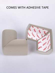 10件寶寶安全保護角家具,柔軟靈活,高彈性 - 灰色 - 查看 2