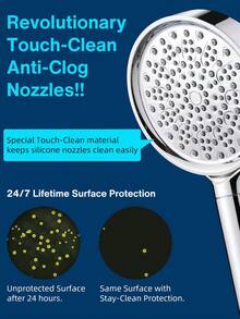 Shower Head With Handheld, High Pressure 6 Spray Mode Showerhead With Filters, Water Softener Filters Beads For Hard Water - Remove Chlorine - Reduces Dry Itchy Skin, Matte Black