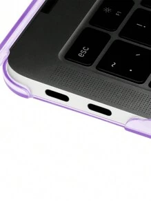 TECOOL 2入組水晶外殼兼容macbook Air/pro,塑料硬殼 - 水晶紫色 - 查看 8