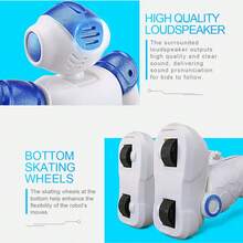 1PC Robot Toy Ir Gesture Remote Control R2 Cady Wida Intelligent Vector Smart Robotica Dancing Robot For Teenages Birthday Gift - Blue - View 10