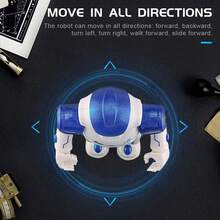 1PC Robot Toy Ir Gesture Remote Control R2 Cady Wida Intelligent Vector Smart Robotica Dancing Robot For Teenages Birthday Gift - Blue - View 6