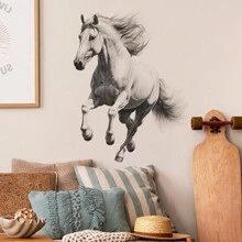 1set (2pcs) Sketch Animal Horse Wall Stickers - Multicolor - View 4