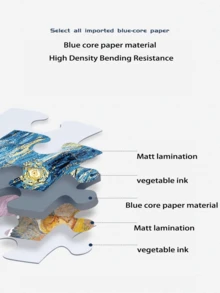 1個迷你試管拼圖玩具,150塊紙質拼圖,適合成人使用,壓力緩解玩具,卡通角色和風景主題拼圖,創意便攜,適用於14歲以上人士的生日禮物 - 獨角獸 - 查看 8