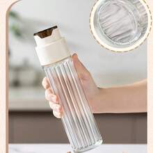 1入組具有自動開啟和防漏功能的玻璃油瓶,廚房用醋瓶,適用於油、醬油、醋和其他調味料,不滴、不漏,重力和壓力導致的設計 - 白色 - 查看 7