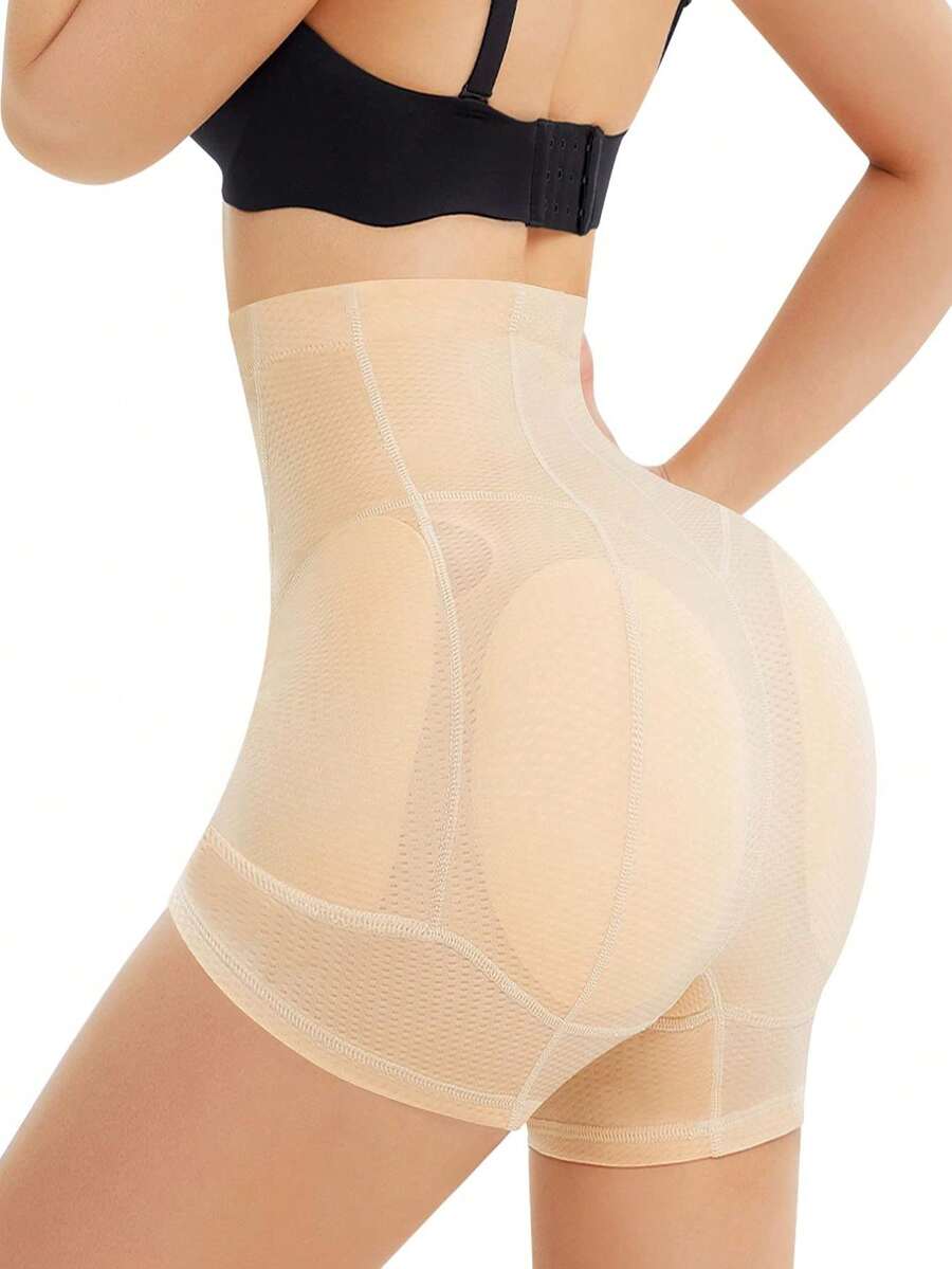 Loday女性 Nahtlose Gesäßstütze Gepolsterte Bauchpanties Taillentrainer Body Shaper Hip Enhancer Unterwäsche Shapewear Taillentrainer Korsett - 米色 - 查看 1