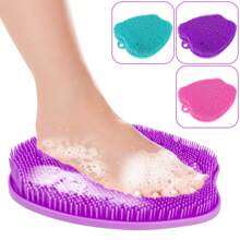 KIPOZI Shower Foot Scrubber And Massager Foot Scrubber In Shower Suction Foot Scrubber Cleaner And Massager Mat Improves Circulation - Hồng - Xem 1