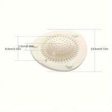 1個淋浴地漏,頭髮阻塞器,廚房水槽塞子,防堵浴缸濾網下水道,排放口過濾器浴室用品 - 白色 - 查看 4