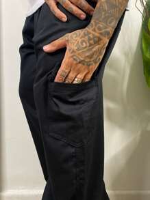 CALCA CARGO MASCULINA - Preto - Visão 3
