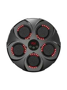 智能拳擊訓練設備,配有音樂,適用於家庭,可掛壁拳擊袋,進行鍛鍊和反應訓練 - 黑色 - 查看 1