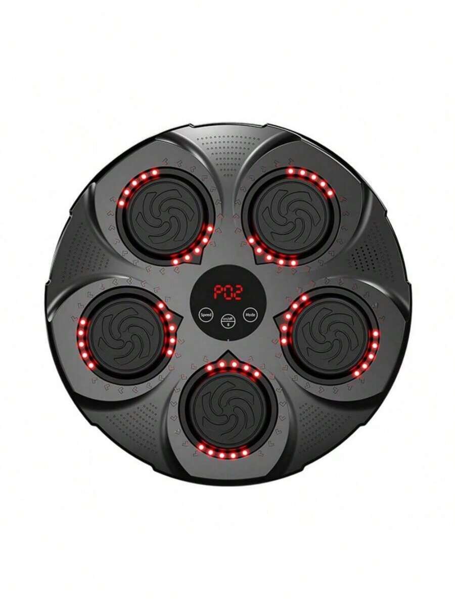 智能拳擊訓練設備,配有音樂,適用於家庭,可掛壁拳擊袋,進行鍛鍊和反應訓練 - 黑色 - 查看 1