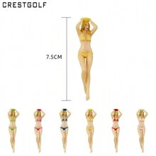 6pcs Novelty Plastic Golf Ball Markers, Great For Golf Enthusiasts - Multicolor - View 6