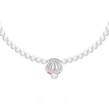 Shell & Pearl Necklace, Pink, Cute, Girlish, Versatile, Luxury, Niche, Original Design, Inlaid With - Pink - View 3