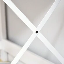HOMCOM Bureau bibliothèque 2 en 1-3 niches 4 espaces de Rangement - Panneaux Particules métal Blanc - Blanc - Voir 5