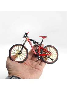 1:10 Scale Upgraded New Speed-Downhill Mountain Bike Model - Red - View 4