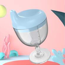 180ml Baby Plastic Tall Cup, Children Juice Cup, Milk Cup, Learning Drinking Cup, Anti-Fall - Blue - View 4