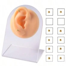 12 Pieces 1 Set Body Jewelry Colorful Round Mini  Magnet Nose Stud For Lady Gift
