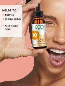 ECO FINEST 30毫升維他命c+e+f精華液,維他命c+e+f精華液是迄今為止我們最先進的創新,以三倍的維他命c、e和f超級助力皮膚。它具有強效但不刺激皮膚,能即時提亮肌膚 - 橘色 - 查看 6