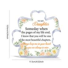 1個亞克力透明飾品,具有特殊含義的假日禮物,是值得信賴的家人,朋友,同事的禮物,可用於家居裝飾 - 無色 - 查看 5