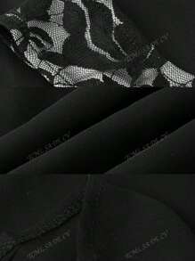 Vestidos de noche talla grande vestido largo con encaje hombros descubiertos elegantes moda para mujer