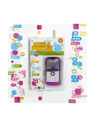 Móvil didáctico de teclas celular de juguete interactivo tipo teléfono de juguete de desarrollo temprano con sonidos y pantalla simulada - Juguetes electrónicos para bebes, niños y niñas