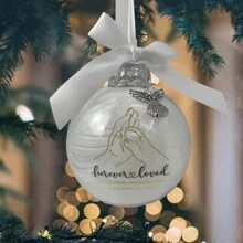 Feather Decorated Memorial Ball With Love In Memory Of A Great Dog And A Friend Of Pets Holiday Decoration Hanging Pendant - Decorative Balls - View 4