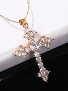 1 Máy Tính Quyến Rũ Đính Đá Cubic Zirconia Trang Trí Túi Đeo Chéo Vòng Cổ Cho Nữ Trang Trí Hàng Ngày - Vàng - Xem 4