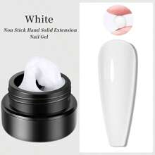 XEIJAYI 1pc Solid Builder Gel For Nails, Extension Hard Nail Gel, Non-Sticky Hand Nail Sculpture Gel, Acrylic Extend Nail Gel For Nail Art - White - View 2