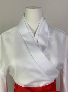伊織歌姬cosplay服日本動漫紅白連衣裙頭飾假髮,適用於comic Con伊織歌姬和服 - Costume - 查看 3
