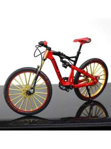1:10 Scale Upgraded New Speed-Downhill Mountain Bike Model - Red - View 3